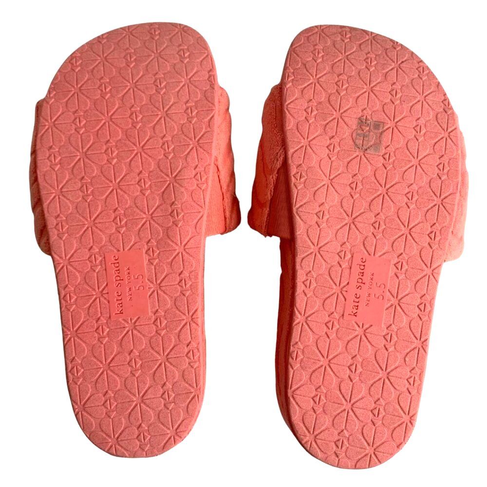 kate spade Breeze Platform Wedge Sandals Pink Size 5.5 GUC - Picture 5 of 9